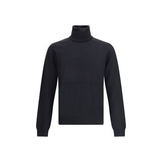 Jil Sander Black Fleece Wool Sweatshirt