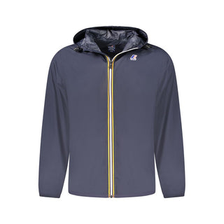 K-WAY Blue Polyamide Men's Waterproof Jacket