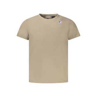 K-WAY Beige Cotton Men T-Shirt