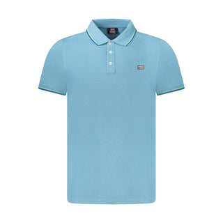 Norway 1963 Blue Cotton Men Polo Shirt