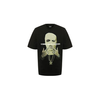 Comme Des Fuckdown Black Cotton Women T-Shirt