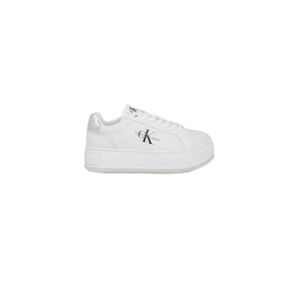 Calvin Klein Jeans Silver Leather Sneaker