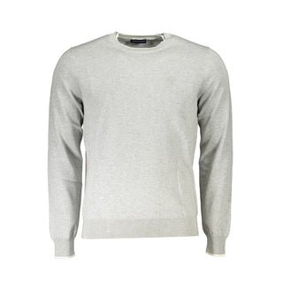 North Sails Grey Organic Cotton Men Sweater