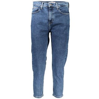 Tommy Hilfiger Blue Cotton Women's Slim-Fit Jean
