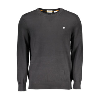 Timberland Black Organic Cotton Men Sweater