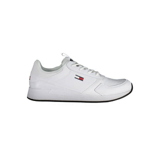 Tommy Hilfiger White Polyurethane Men Sneaker