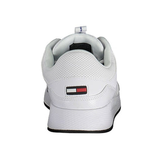 Tommy Hilfiger White Polyurethane Men Sneaker