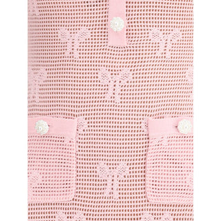 Self-Portrait Crochet knit short Dress