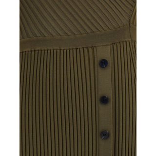 Self-Portrait Ribbed midi Dress