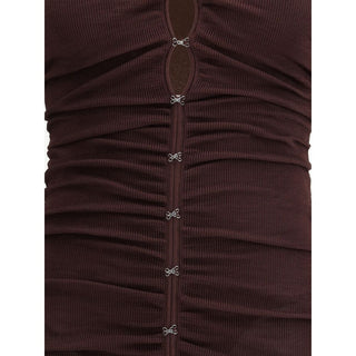 Self-Portrait Draped knit Dress