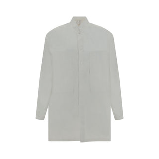 Mordecai White Cotton Pattern Shirt