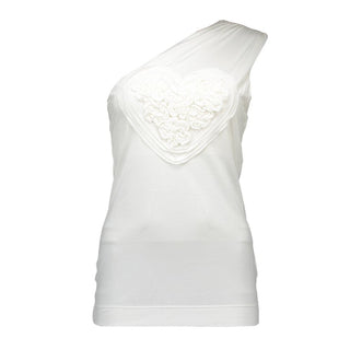 Love Moschino White Modal Women Top