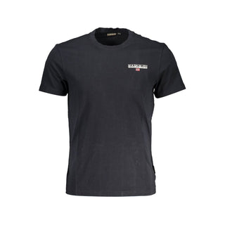 Napapijri Black Cotton T-Shirt