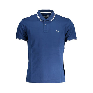 Harmont & Blaine Blue Cotton Polo Shirt