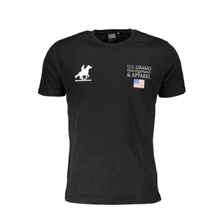 U.S. Grand Polo Black Cotton T-Shirt