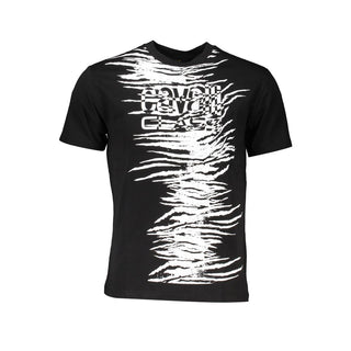 Cavalli Class Black Cotton T-Shirt