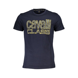Cavalli Class Blue Cotton T-Shirt