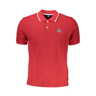 North Sails Red Cotton Polo Shirt