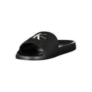 Calvin Klein Black Polyester Sandal
