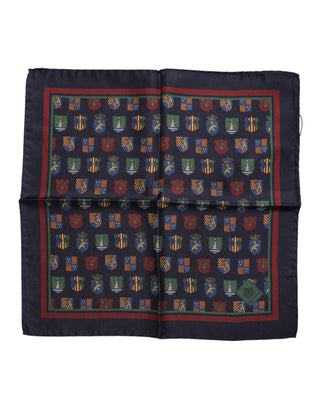 Dolce & Gabbana Multicolor Medals Square Foulard Scarf