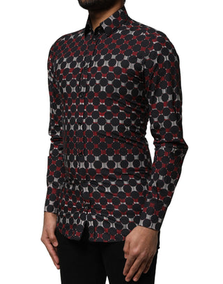 Dolce & Gabbana Multicolor Cotton GOLD Long Sleeves Shirt