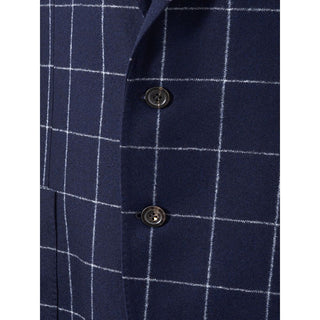 Malo Blue Wool Blazer