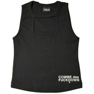 Comme Des Fuckdown Black Cotton Women Top