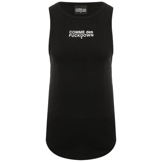 Comme Des Fuckdown "Black Cotton Women Tank Top"