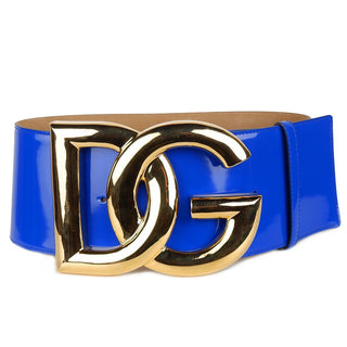 Dolce & Gabbana Blue Calfskin Belt