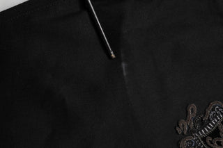 Dolce & Gabbana Black Cotton Skinny Men Denim Jeans