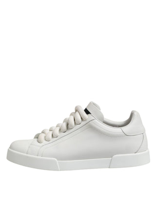 Dolce & Gabbana White Logo Lace Up Low Top Men Sneakers Shoes