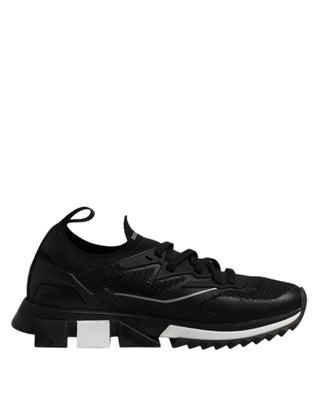 Dolce & Gabbana Black SORRENTO Sport Stretch Sneakers Shoes
