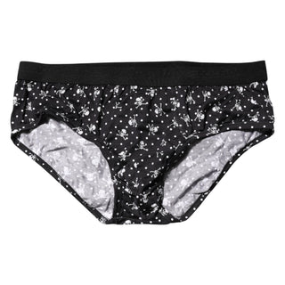 Dolce & Gabbana Black Cotton Printed Regular Brief Underwear