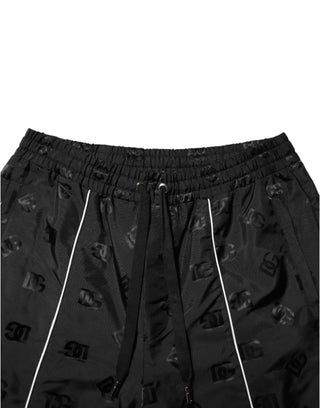 Dolce & Gabbana Black Cotton Straight Jogger Sweatpants Pants