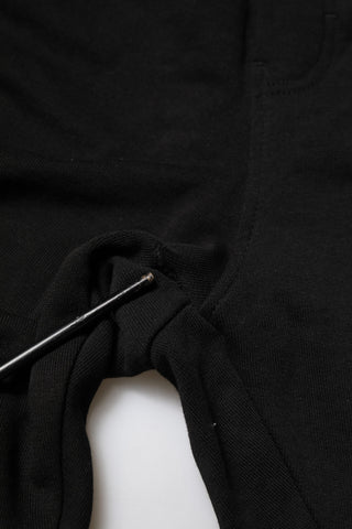 Dolce & Gabbana Black Cotton Logo Tape Men Jogger Pants