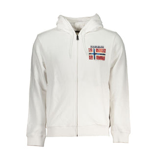 Napapijri White Cotton Sweater