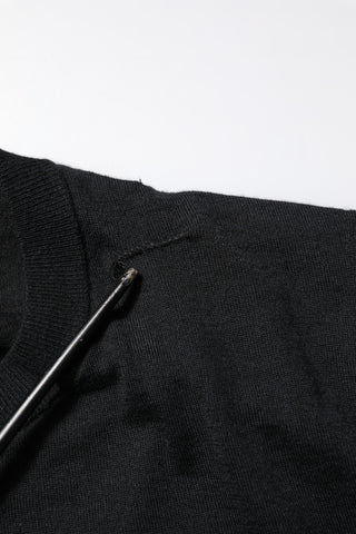 Dolce & Gabbana Black Cashmere Crew Neck Long Sleeves T-shirt