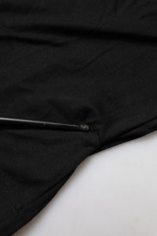 Dolce & Gabbana Black Cotton Short Sleeves Round Neck T-shirt