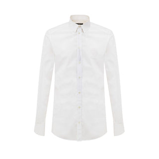 Dolce & Gabbana White Cotton Dress Shirt