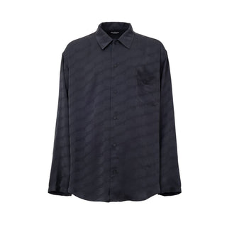 Balenciaga Gray Viscose Dress Shirt