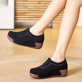 Women's Sneakers, Casual Lace-Up Shoes, Low Top Comfortable Women's Shoes 