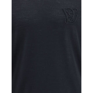 Valentino Black Fleece Wool Sweatshirt