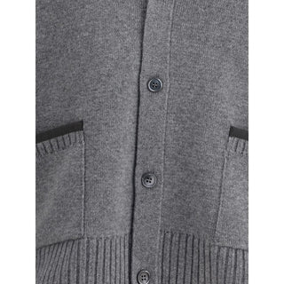 Thom Browne Gray Merino Wool Cardigan