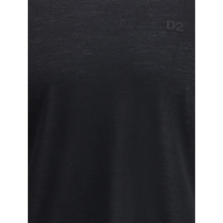 Dsquared² Black Fleece Wool Sweatshirt