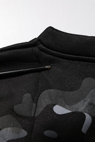 Dolce & Gabbana Black Camouflage Pullover Sweatshirt Sweater