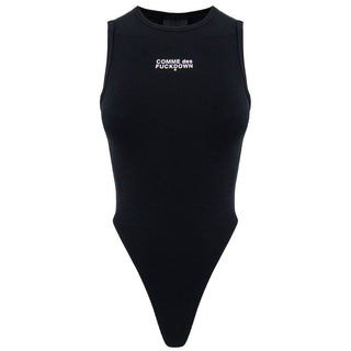 Comme Des Fuckdown Black Cotton Women T-Shirt