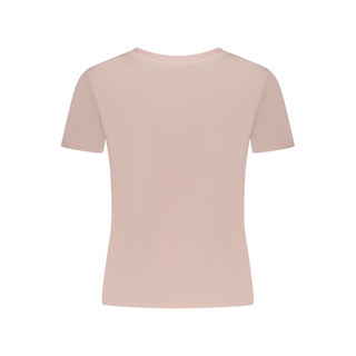 Guess Jeans Pink Cotton T-Shirt