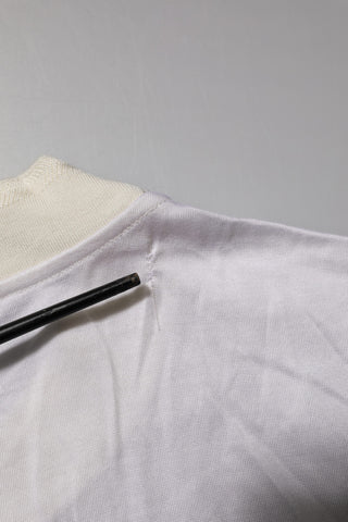 Dolce & Gabbana White Silk Crew Neck Long Sleeves T-shirt