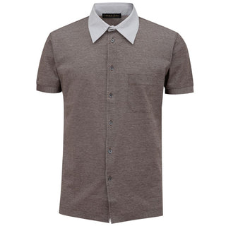 Corneliani Bicolor Cotton Shortsleeve Shirt