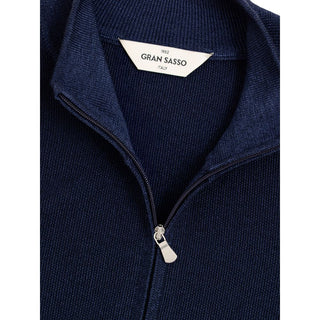 Gran Sasso Blue Wool T-Shirt